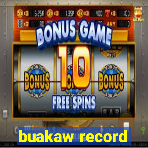 buakaw record